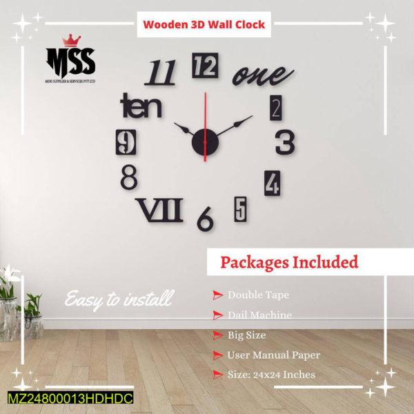 Stylish Black wall clock